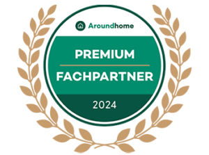 Aroundhome Premium Fachpartner 2024 Abzeichen