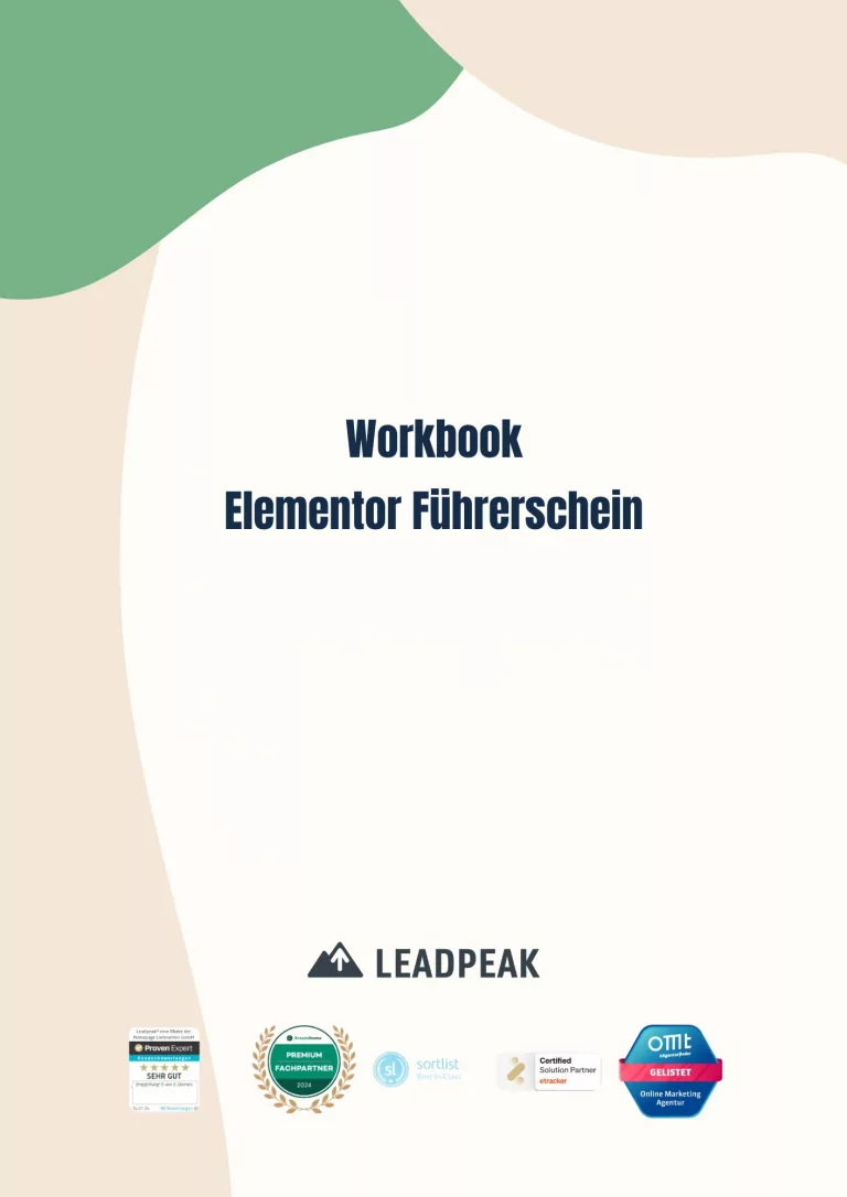 Workbook Elementor Führerschein